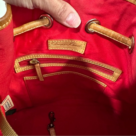 Dooney & Bourke Fairview Drawstring White and Blue Bag - Picture 11 of 13